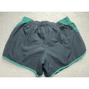 Nike Women's Athletic Shorts in Dark Gray with Teal Trim